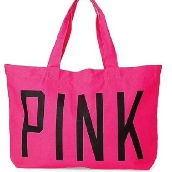PINK Victoria's Secret Handbags - Victoria’s Secret Neon Pink Tote Bag